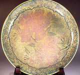 Fujii Kinsai Arita Japan - Yurisai Kinran Sakura Ornamental plate 19.00 cm (Superlative Collection) - Free Shipping