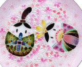 Saikosha - #108-11 Okiagaribina (Cloisonné ware ornamental plate) - Free Shipping