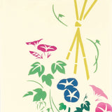 Kenema - 50154 Asagao Neko 朝顔ねこ  (The dyed Tenugui)