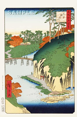 Utagawa Hiroshige - No.088 Takinogawa in Ōji 王子瀧の川 - One hundred Famous View of Edo - Free shipping