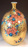 Fujii Kinsai Arita Japan - Somenishiki Golden Sakura Vase 27.50 cm - Free Shipping
