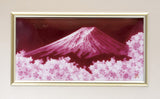 Saikosha - #115-01  Aka Fuji & Sakura (Framed Cloisonné ware) - Free Shipping