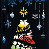 Kenema - 50171 Stained glass tree ステンドガラスツリー (The dyed Tenugui) - Japanese traditional Tenugui