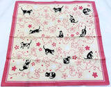 Kenema - Sakura Neko (Sakura Cat) さくら猫   320141  Furoshiki (Japanese Wrapping Cloth)