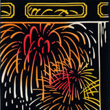 Kenema  - 50153 Ryo Hanabi 涼花火 (The dyed Tenugui)