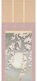 Sankoh Kakejiku - 41A2-022 - Yozakura (Sakura at night with moon) - Free Shipping