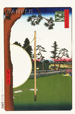 Utagawa Hiroshige - No.115 The Takata Riding Grounds 高田の馬場 - One hundred Famous View of Edo - Free shipping