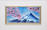 Saikosha - #113 09  Mt. Fuji & Sakura (Framed Cloisonné ware) - Free Shipping