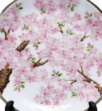 Saikosha - #105-14 Sakura (Cloisonné ware ornamental plate) 27.00 cm - Free Shipping