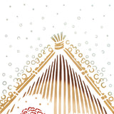 Kenema - 54567 Winter Peony  冬牡丹 (The dyed Tenugui)