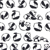 Kenema  - 50031 Denguri Oyako Panda  でんぐりパンダ親子  (The dyed Tenugui)