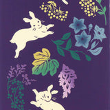 Kenema  -  50167 Jyugoya Shiro Usagi  十五夜白兎  (The dyed Tenugui)