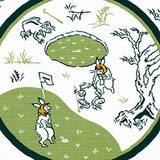 Kenema - Chojyugiga Golf Green 鳥獣戯画-ゴルフ  M199-67699  - Furoshiki 50 x 50 cm