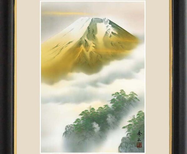 Sankoh Framed Mt. Fuji - G4-BF031L - Kin Fuji (Golden Mt. Fuji