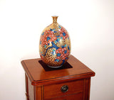 Fujii Kinsai Arita Japan - Somenishiki Golden Sakura Vase 27.50 cm - Free Shipping