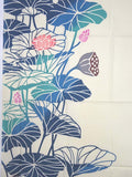 Kenema  - 53346 Hatisubana (Lotus Flower)   蓮花/はちすばな   (The dyed Tenugui)