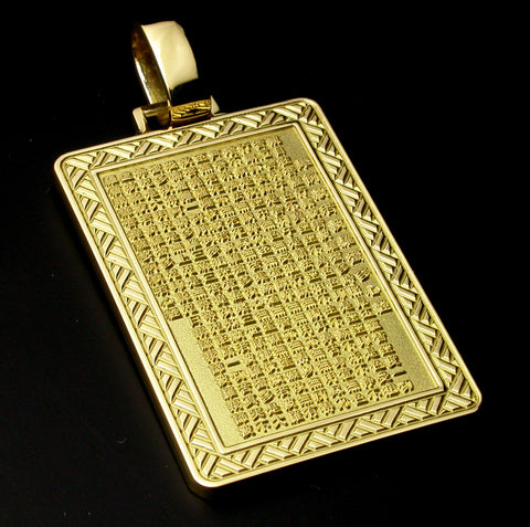 Saito - Heart Sutra Gold Pendant Top (18Kt Gold)