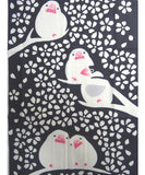 Kenema  - 54410 Sakura Buncho   (Cherry Blossoms & Java Sparrow) 桜文鳥  (The dyed Tenugui)