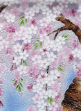 Saikosha - #105-02 Shidare Sakura (Cloisonné ware ornamental plate) - Free Shipping