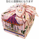 Asayama Misato - Amusement Park     遊園地   75 x 75 cm   Furoshiki (Japanese Wrapping Cloth)