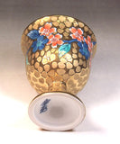 Fujii Kinsai Arita Japan - Somenishiki Golden Sakura Wine Cup - Free shipping