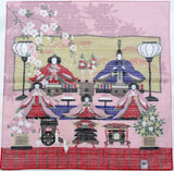 Saigiki - Hinamatsuri (Dolls for Girls Festival) - Furoshiki - 50 x 50 cm