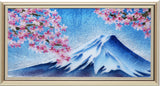 Saikosha - #113 09  Mt. Fuji & Sakura (Framed Cloisonné ware) - Free Shipping
