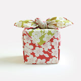 Isamonyou -  Double-Sided Dyeing Sakura Green/Pink 48 伊砂文様 両面 しだれ桜 ピンク/グリーン 20479-132  - Furoshiki (Japanese Wrapping Cloth)