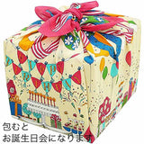 Asayama Misato - Birthday party  75 x 75 cm Furoshiki (Japanese Wrapping Cloth)
