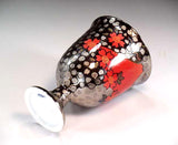 Fujii Kinsai Arita Japan - Somenishiki Platinum Mt.Fuji Sakura Wine Cup,One pair set  - Free Shipping