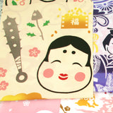 Kenema  - 50074 Fuku mame maki  福豆まき (The dyed Tenugui)