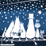 Kenema -  51002  Moomin Characters series - Moomin & starry sky       ムーミン&星空         (The dyed Tenugui)