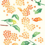 Kenema - 50166  Mejiro Kimmokusei   目白金木犀   (The dyed Tenugui)