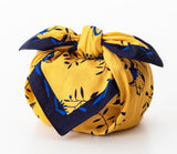 Support Ukraine Furoshiki　Tree of life  (Yellow)   Furoshiki  (Japanese Wrapping Cloth)   50 x 50 cm