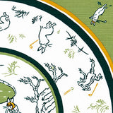 Kenema - Chojyugiga Golf Green 鳥獣戯画-ゴルフ  M199-67699  - Furoshiki 50 x 50 cm