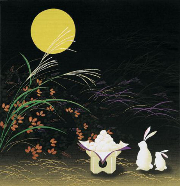 Saigiki - Otsukimi (Moonlight party rabbit) - Furoshiki - 50
