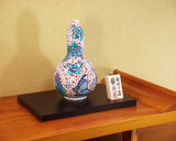 Fujii Kinsai Arita Japan - Somenishiki Sakura & Butterfly Vase 23.20 cm - Free Shipping