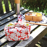 Isamonyou -  Double-Sided Dyeing Sakura Green/Pink 48 伊砂文様 両面 しだれ桜 ピンク/グリーン 20479-132  - Furoshiki (Japanese Wrapping Cloth)