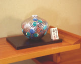 Fujii Kinsai Arita Japan - Somenishiki Platinum Kudzu Vase 14.50 cm - Free Shipping