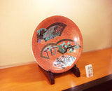 Fujii Kinsai Arita Japan - Somenishiki Kinsai Birds and Flower Ornamental plate 45.00 cm - Free Shipping