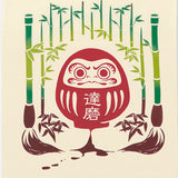 Kenema  - 50134  Sho Chiku Bai Daruma  松竹梅達磨 (The dyed Tenugui)