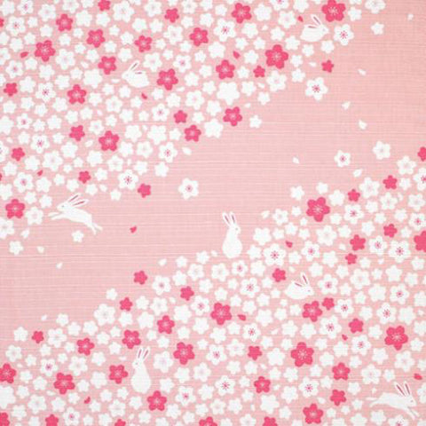 Kenema - Sakura Usagi (Sakura Rabbit) 桜うさぎ  M199-83434  - Furoshiki 50 x 50 cm