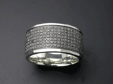 Saito - Heart Sutra Silver Ring (Silver 950)