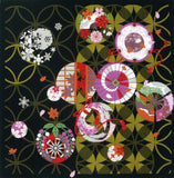 Yu-Soku -  Shippo to Shiki (Treasure of Seven w/ Four Seasons)  七宝と四季  - Furoshiki (Japanese Wrapping Cloth)