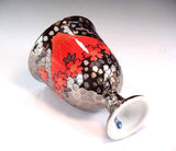 Fujii Kinsai Arita Japan - Somenishiki Platinum Mt.Fuji Sakura Wine Cup,One pair set  - Free Shipping