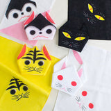 Cochae  soft towel 100% cotton - Neko (Cat) Black   35 x 35 cm