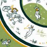Kenema - Chojyugiga Golf Green 鳥獣戯画-ゴルフ  M199-67699  - Furoshiki 50 x 50 cm