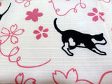 Kenema - Sakura Neko (Sakura Cat) さくら猫   320141  Furoshiki (Japanese Wrapping Cloth)