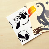 Kenema  - 50031 Denguri Oyako Panda  でんぐりパンダ親子  (The dyed Tenugui)