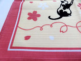 Kenema - Sakura Neko (Sakura Cat) さくら猫   320141  Furoshiki (Japanese Wrapping Cloth)